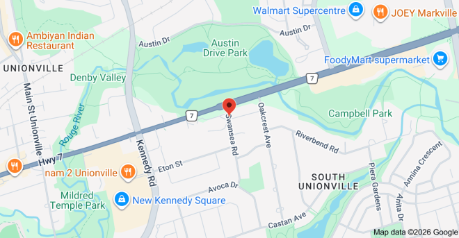 Map of Swansea Rd & Prince William Dr, Markham, ON L3R 5K2