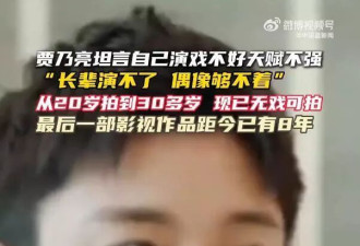 贾乃亮自曝无戏可拍，回应不停带货：没办法