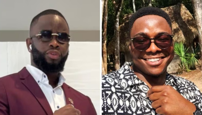 Chibueze Momah(左,22 岁)和 Tosin Amos-Arowoshegbe(25 岁)于 2022 年 7 月 23 日在 Vaughan 夜店被嫌犯枪杀。照片来自 Chibueze Momah/LinkedIn;@engr_teee/Instagram。