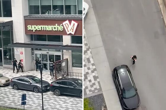 Social media screenshots of police intervention