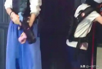 baby带儿子玩真人CS，本人比想象的还瘦，脚踝比9岁儿子的还要细
