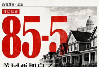 85对5 美国会参院通过一项重磅法案