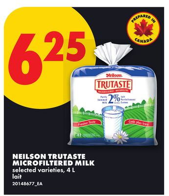 Neilson TruTaste 微过滤牛奶 4L