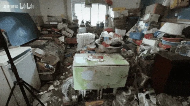 清理老人独居几十年的家 被评年度最炸裂视频