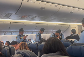 赴美航班备降东京 中国女乘客与空乘争执遭警带走