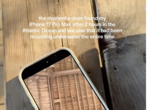比广告还离谱 iPhone掉进大西洋两小时竟还在录像