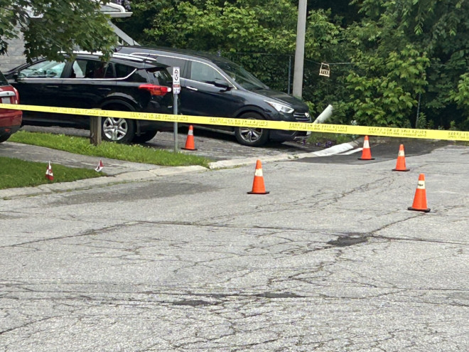 Police investigate a shooting near Wellington Street and McDonald Drive in Aurora on June 26, 2026