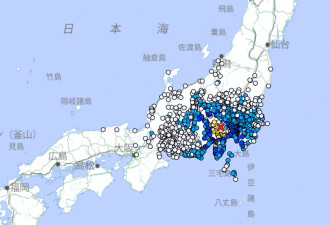 日本富士山附近深夜地震！规模5.6 最大震度6弱