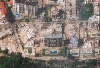 委内瑞拉地震前后卫星图：建筑大面积坍塌