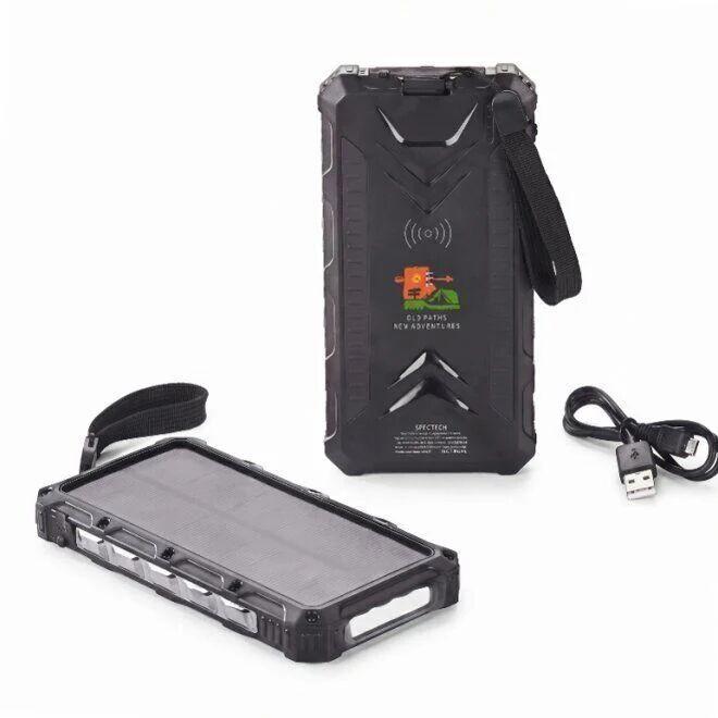 Super Off-Road 12,000 mAh Solar Wireless Power Bank