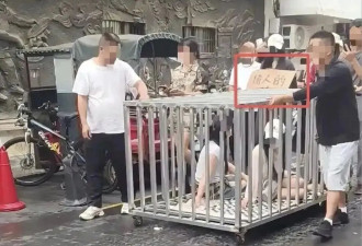 两女"偷人"被关铁笼游街？谋划者摆拍被刑拘