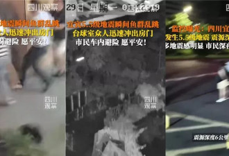 四川深夜地震！鱼群集体跳出水面 惊人异象曝光
