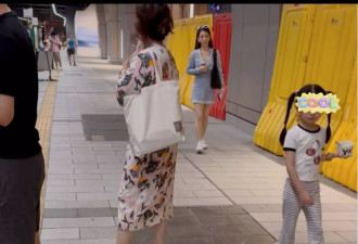 方媛带俩女儿逛街，被指又土又矮不漂亮
