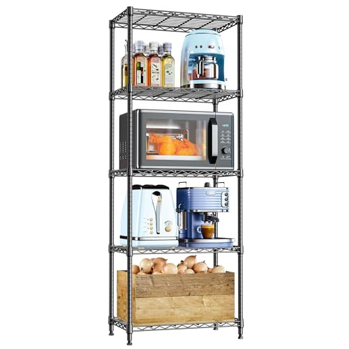 M MZG 5-Shelf Multipurpose Adjustable Steel Shelving Unit