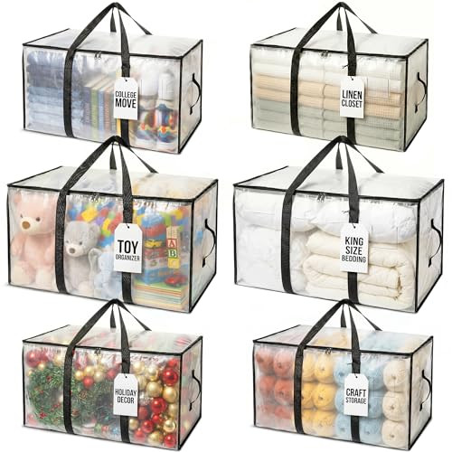 ClearSpace Oversized Moving Bags Storage Bag 6 Pack