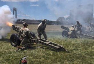 汉密尔顿陆军基地试射礼炮 各国船只整装待发