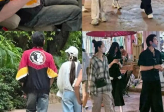 向佐一家北京逛街，蹲地哄娃温柔，郭碧婷裤拖地穿着松垮接地气