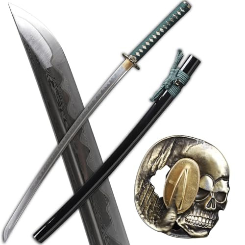 Shengsword Handmade Katana Damascus Folded Steel