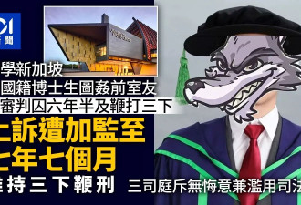 31岁中国籍博士生企图强奸前室友 判7年鞭3下