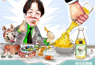 台湾人没有干净的油炒菜？赖清德：何不食狗粮？