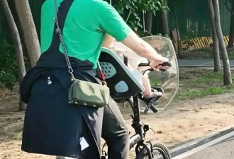 陈伟霆何穗带娃骑行路透炸街！小Win冷白皮复刻何穗，改装单车藏了陈伟霆宠妻小心机