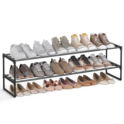 SONGMICS 2-Tier Shoe Organizer ULSA032B01