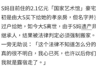 大S遗产卡里只有200万，她的钱哪去了？