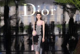 巴黎时装周：奚梦瑶撑起礼服，韩素希美貌出走