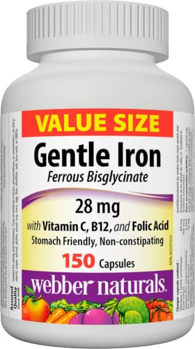 Webber Naturals Gentle Iron Supplement 28 mg