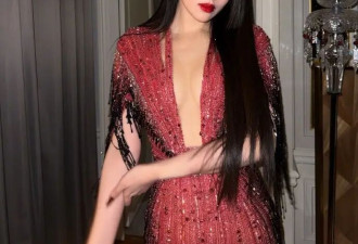 张馨予身材真丰腴!一袭深V裙领口开到腰差点...