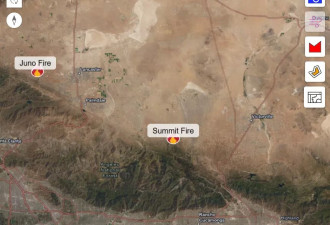 南加Summit Fire迅速扩大 火场吞噬超2600英亩土地！