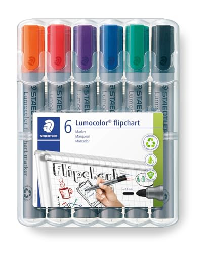 STAEDTLER Lumocolor 挂图马克笔(6 色装)