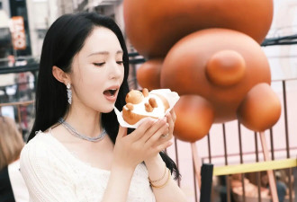 46岁董璇带女儿小酒窝韩国度假 穿搭韩系氛围拉