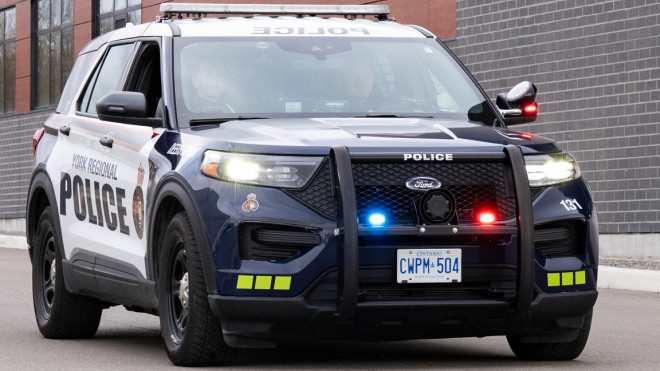 一辆约克区警方巡逻车