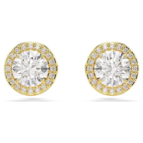 Swarovski Una 圆形金色耳环