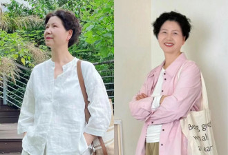 被130斤阿姨的穿搭惊艳了 衣松裤宽、鞋不带跟