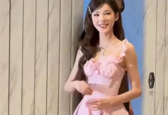 张予曦空降杭州，穿粉色短裙，真人芭比