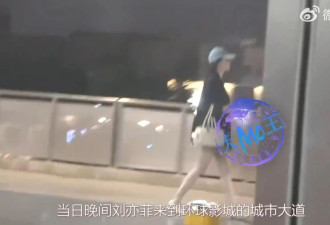 刘亦菲素颜现身环球影城，网友：路人镜头下皮肤白到发光