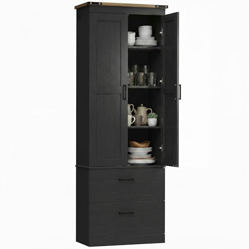 HOMCOM 农舍风厨房高柜 67"