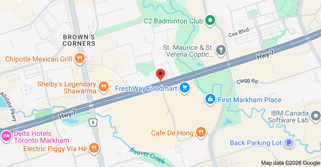 Map of Fairburn Dr & Hwy 7, Markham, ON L3R 0C4