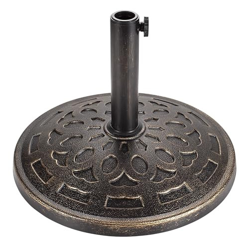 FLAME&SHADE 31lb Patio Umbrella Base
