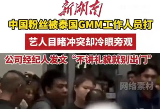 中国女粉丝在泰国被打 艺人目睹全程未制止