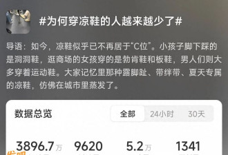 “穿凉鞋的人越来越少”上热搜 但孩子的脚正遭殃