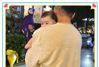汪小菲抱儿子探访麻六记，汪宝肉嘟嘟的爱笑又乖巧