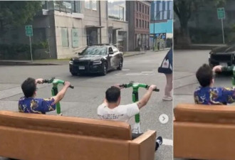 奇葩！温村两男子这样搬沙发，警员直接放过没有罚款