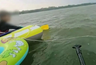 父子3人景区划桨板遇台风，父亲落水身亡